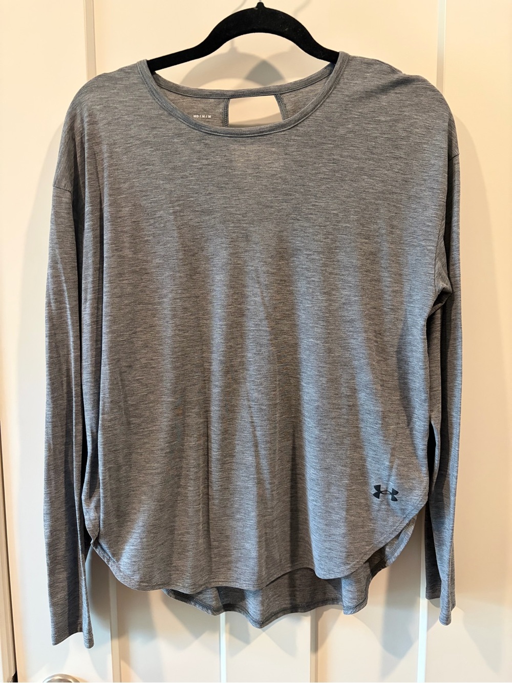 Under Armour Women's Long Sleeve Heather Gray Performance Top